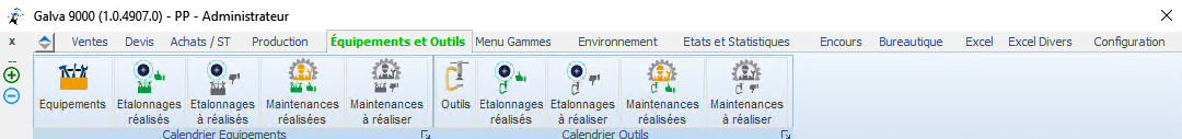 Module Équipements & Outils